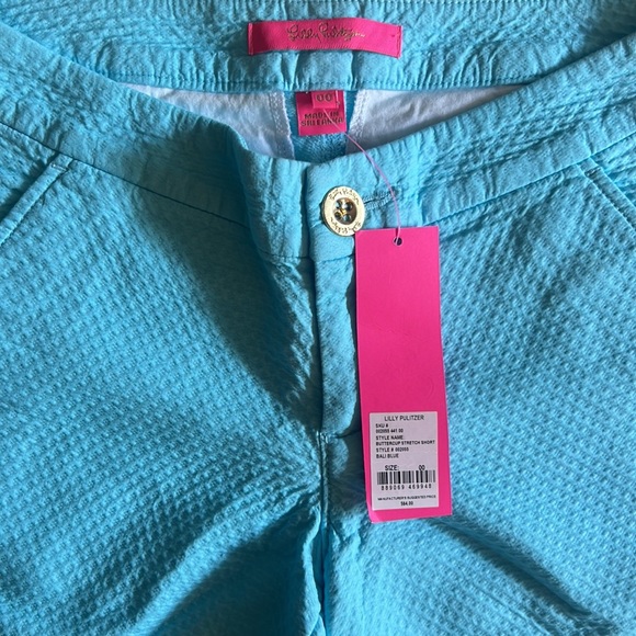 NWT Lilly Pulitzer Buttercup Shorts Bali Blue 00 - Picture 4 of 5